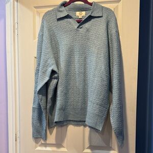 American Eagle Outfitters V-Neck Sweater in Light Gray